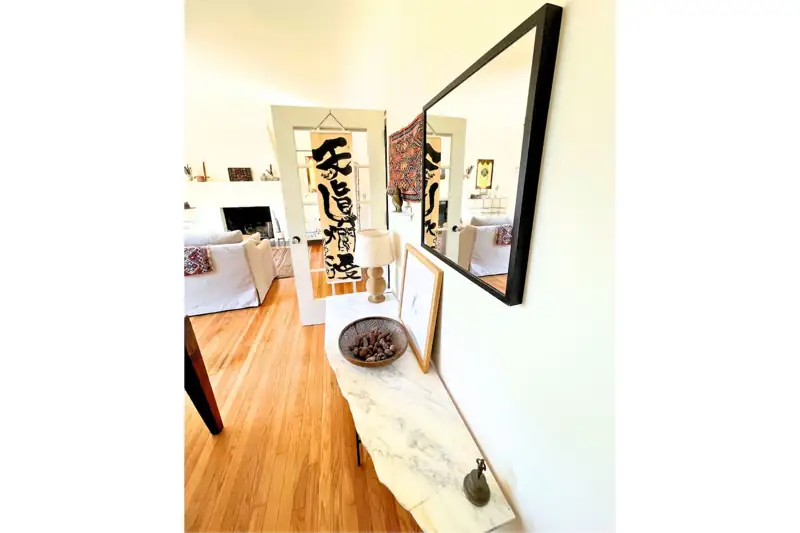 Living Room / Marble serving table